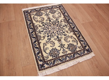 Oriental carpet Persian carpet Nain  88x60 cm Beige