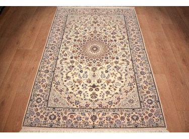 Persian carpet "Nain" 6la with Silk 198x132 cm