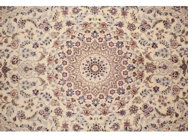 Persian carpet "Nain" 6la with Silk 198x132 cm