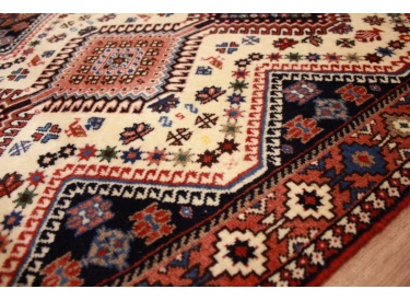 Persian carpet Yalameh pure wool 193x78 cm Beige