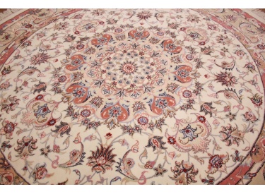 Persian carpet Tabriz with silk 200x200 cm ROUND