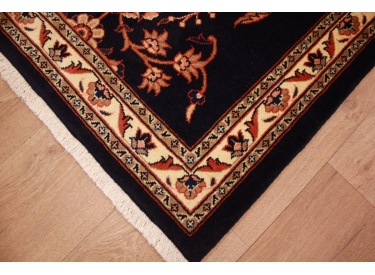 Persian carpet Sarough Runner Wool 207x87 cm Dark blue