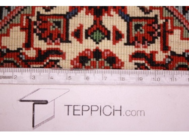 Persian carpet Bijar 56x52 cm Red