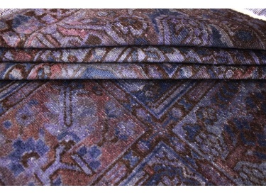 Vintage Teppich moderner Orientteppich 405x300 cm Lila