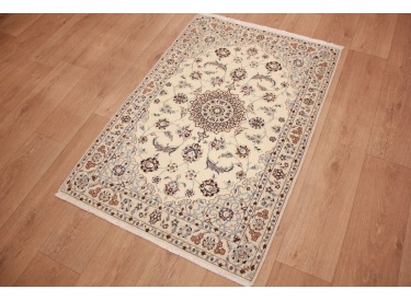 Persian carpet "Nain" 9la with Silk 126x90 cm