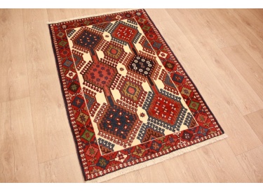Persian carpet Yalameh pure wool 126x81 cm