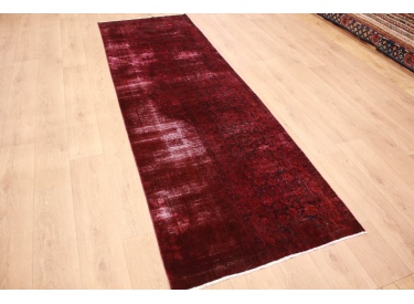 Vintage Teppich moderner Orientteppich Rot 310x100 cm