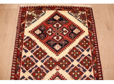 Persian carpet Yalameh pure wool 95x56 cm Beige