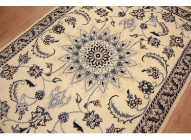 Oriental carpet Persian carpet Nain  139x98 cm Beige