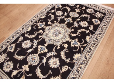Persian carpet Nain 154x90 cm dark blue