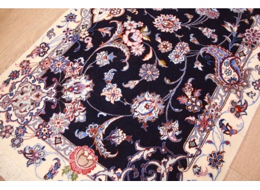 Fine Persian carpet Isfahan with silk 170x70 cm Runner
