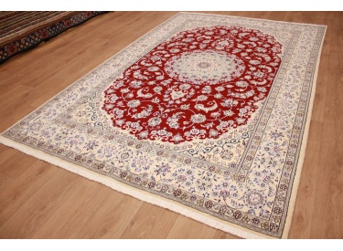 Persian carpet "Nain" 9La with Silk 303x200 cm