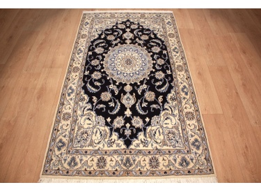 Persian carpet Nain 207x120 cm Blue
