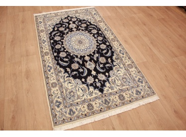 Persian carpet Nain 207x120 cm Blue