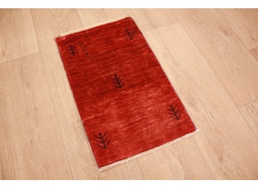 Doormat Persian carpet Loribaf high quality wool 54x33 cm Red