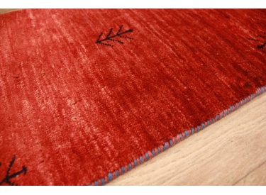 Doormat Persian carpet Loribaf high quality wool 54x33 cm Red