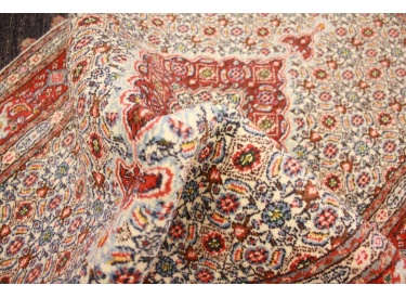 Persian carpet Moud with silk 143x92 cm Beige