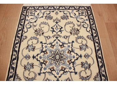 Persian carpet Nain 136x90 cm Beige