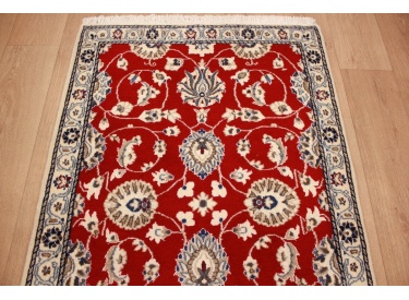 Persian carpet Nain 141x91 cm red