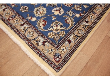 Persian carpet Nain Oriental carpet 130x87 cm Blau