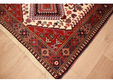 Persian carpet Yalameh pure wool 134x82 cm Red