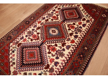 Persian carpet Yalameh pure wool 134x82 cm Red