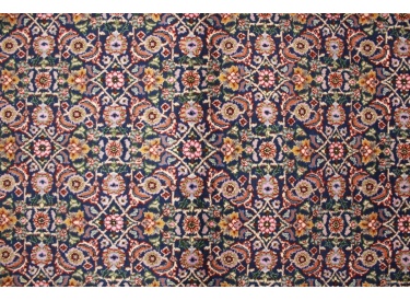 Perser Teppich Moud mit Seide 144x99 cm Blau