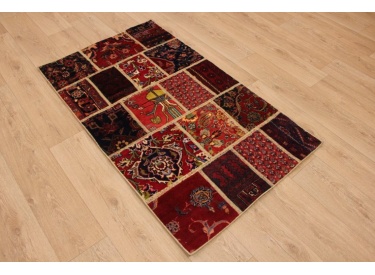 Persian carpet "PATCHWORK"  virgin wool 149x89 cm