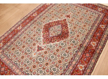 Persian carpet Moud with silk 145x92 cm Beige