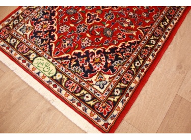 Persian carpet Kashan oriental Rug 126x70 cm