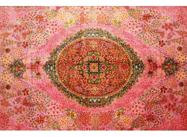 Persian carpet Ghom pure silk 149x99 cm ROYAL