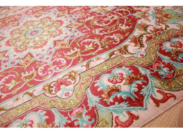 Persian carpet  Gom  pure silk rug 115x83 cm