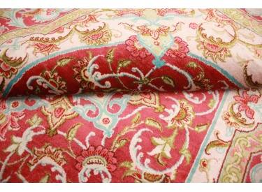 Persian carpet  Gom  pure silk rug 115x83 cm