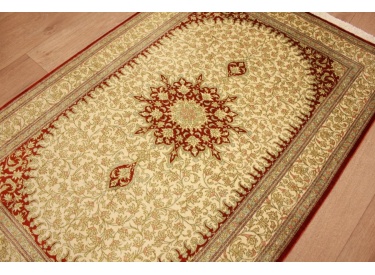 Persian carpet Ghom pure silk rug 119x78 cm