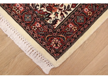 Persian carpet "Bidjar" very fine with Silk 291x78 cm Beige