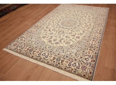 Persian carpet Nain 6la with silk 246x157 cm