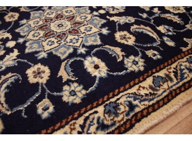 Persian carpet Nain Oriental carpet 128x68 cm Blue