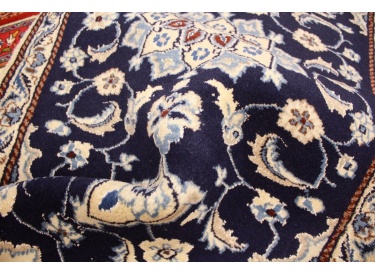 Persian carpet Nain Oriental carpet 128x68 cm Blue