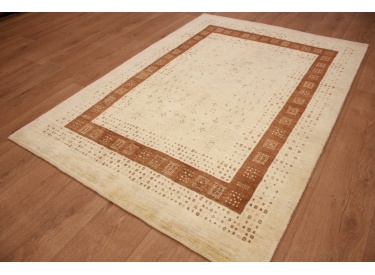 Persian carpet Loribaf pure wool 174x125 cm Light Beige