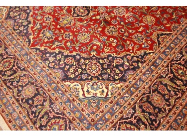 Persian carpet Kashan virgin wool 349x242 Red