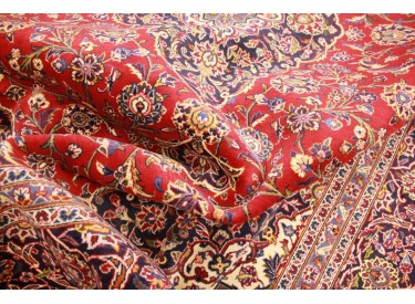 Persian carpet Kashan virgin wool 348x250 Red