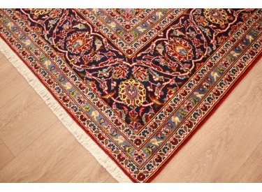 Persian carpet Kashan virgin wool 343x241 Red