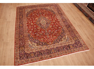 Persian carpet Kashan virgin wool 335x242 Red