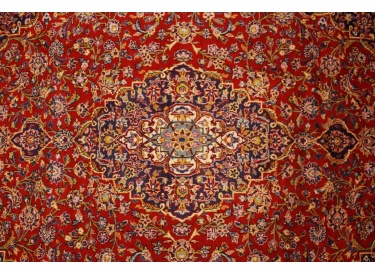 Persian carpet Kashan virgin wool 335x242 Red