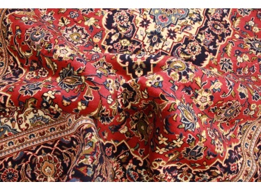 Persian carpet Kashan virgin wool 354x240 Red