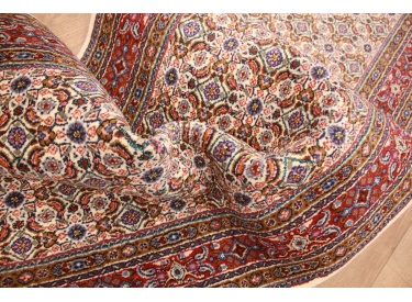 Persian carpet Moud virgin wool & Silk 295x80 cm Beige Runner