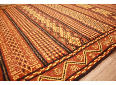 Persian carpet Kelim pure wool 379x79 cm Runner