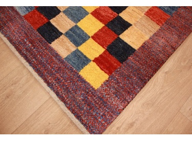 Nomadic Persian carpet Gabbeh wool 172x117 cm
