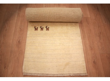 Nomadic Persian carpet Gabbeh wool 301x76 cm Runner