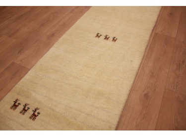 Nomadic Persian carpet Gabbeh wool 301x76 cm Runner